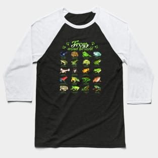 Frogs around the world - types of frogs Baseball T-Shirt